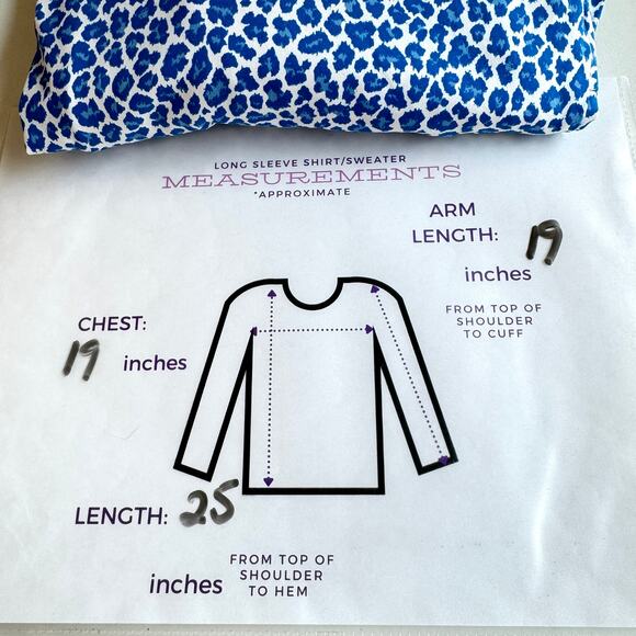 J. McLaughlin Women Catalina Cloth Button Top Size M Stretch Summer Cheetah Blue - Picture 8 of 8